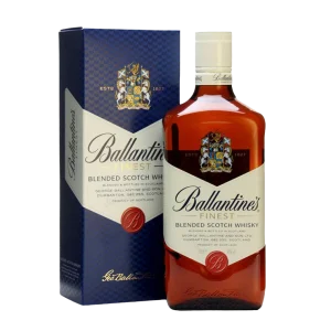 Garrafa de whisky Ballantine's Finest com caixa