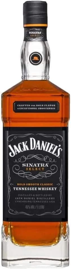 Garrafa de Whisky Jack Daniel's Sinatra Select.