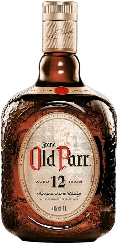 Garrafa de Whisky Old Parr 12 Anos