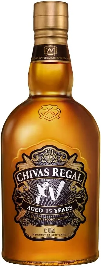 Garrafa de Whisky Chivas Regal XV 15 anos.