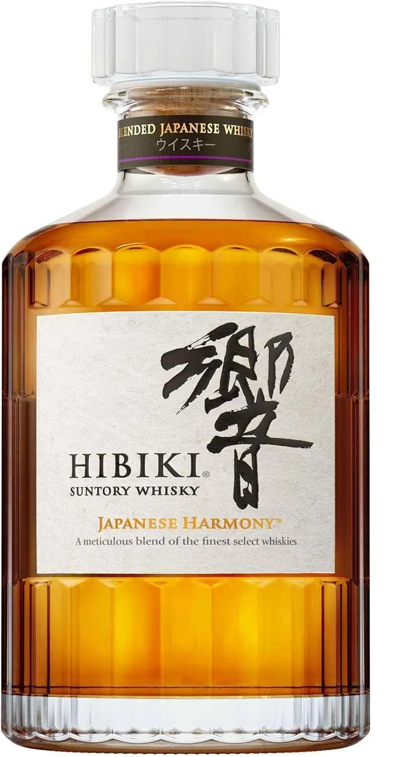 Garrafa de Whisky Hibiki Harmony.