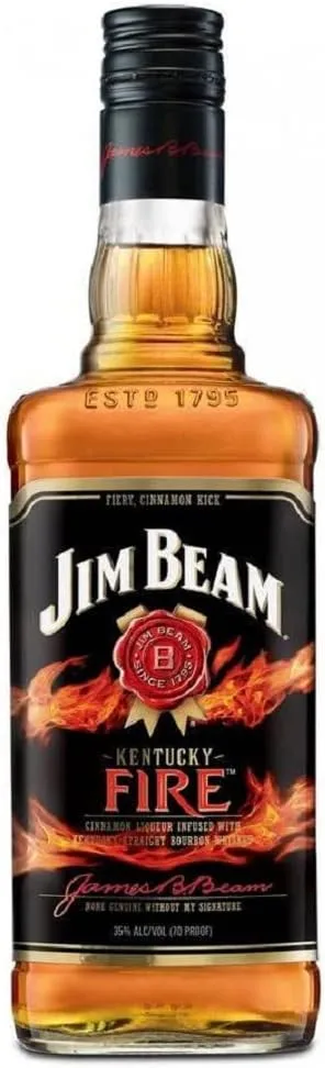 Garrafa de Whisky Jim Beam Kentucky Fire