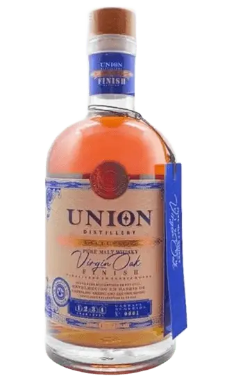 Union Distillery Virgin Oak Finish Pure Malt Whisky.