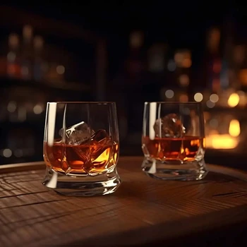 Fundo da página inicial do blog do Veterano do whisky com duas taças de whisky.